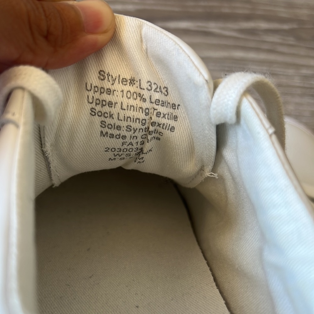 MADEWELL SIDEWALK Low Top Sneakers White Pale Parchment Color Size 9M - Picture 5 of 11